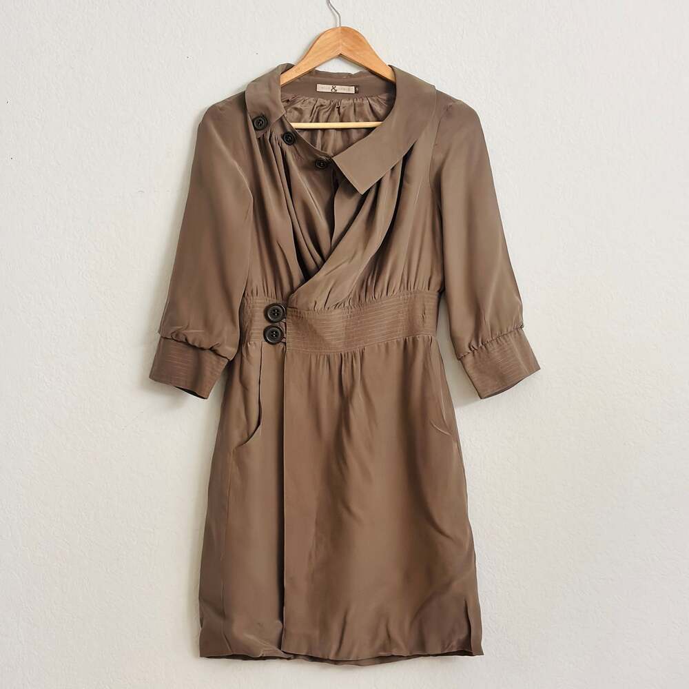 Mike & Chris Silk buckle Waist Dress